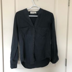 Anthropologie Cloth and Stone Navy Shirt in XS